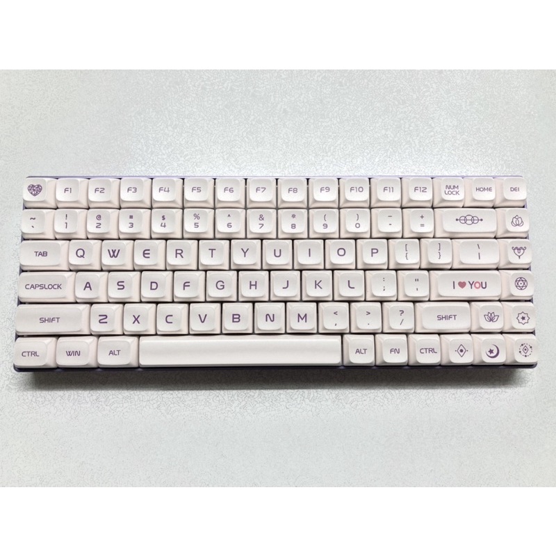 機械鍵盤 CIY tester84 灰木軸 奶紫鍵帽 客製化鍵盤 紫色鍵盤 試軸器 二手