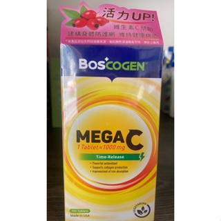 【百仕可】MEGA C 高單位緩釋C 錠 100粒/瓶