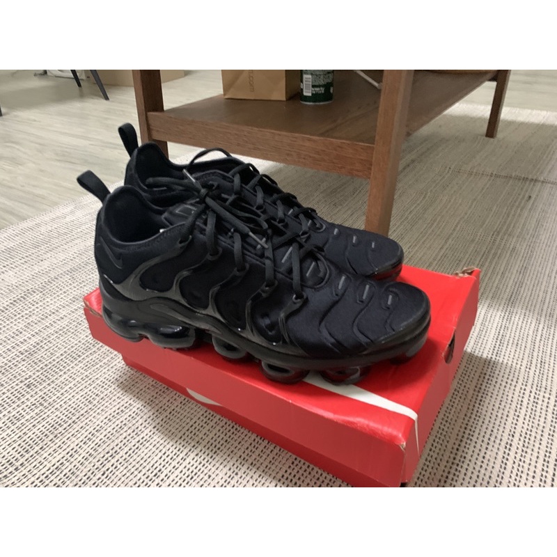 NIKE AIR VAPORMAX PLUS 全黑 氣墊 反光/尺寸us12