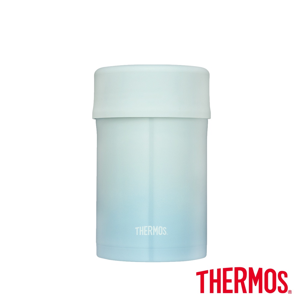 【THERMOS膳魔師】秘境藍不鏽鋼真空保溫燜燒罐500ml(JBN-500-GBL)