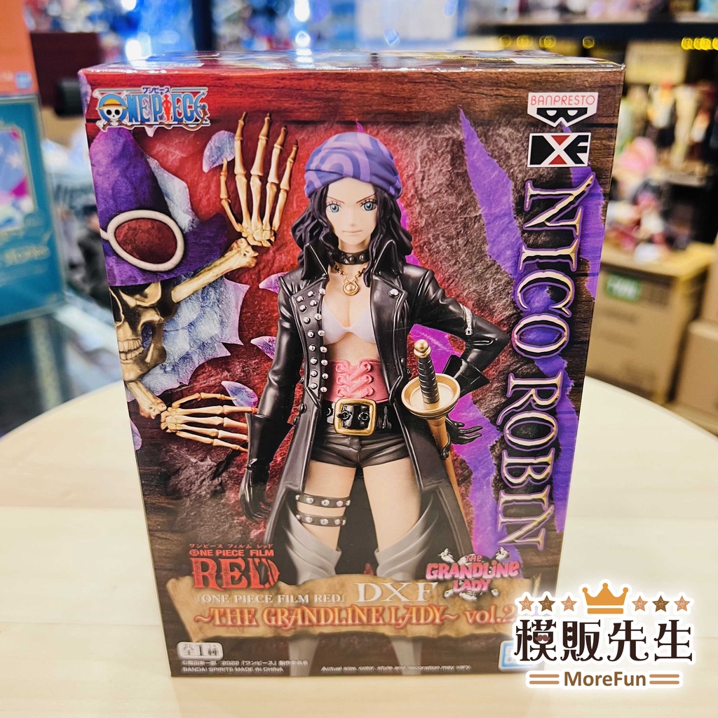 【模販先生】現貨 BP DXF 海賊王 劇場版RED 紅髮歌姬 lady vol.2 羅賓 RED 航海王 景品 公仔