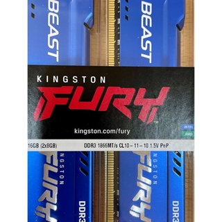 "全新未拆封" 金士頓 雙通道 超頻DDR3-1866mhz 8GBx2記憶體, 共16GB（退貨不可拆封）