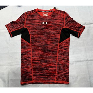 =好了啦要運動=Under Armour UA 運動緊身衣 HG 花色短袖上衣 排汗1271334-984 火箭紅公司貨