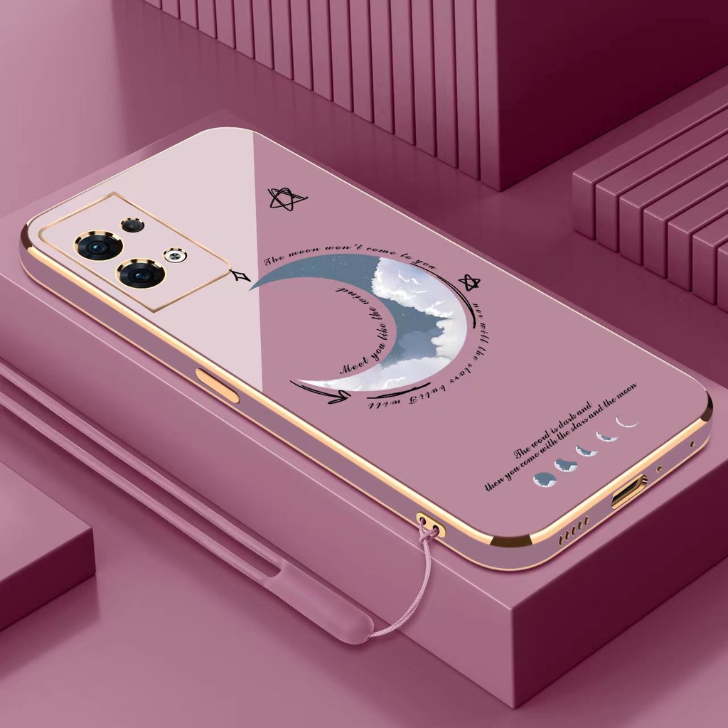 Oppo A5 2020 A9 2020 A15 A16 矽膠手機殼軟手機殼時尚品牌直邊電鍍