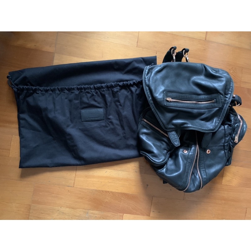 Alexander Wang  Marti Backpack 玫瑰金 王大仁品牌經典潮流後背包~上海I.T.購入