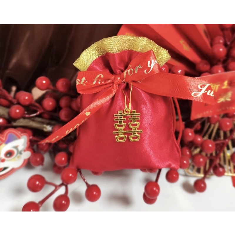 婚慶用品紅色喜糖袋新中式喜糖袋回禮拼接錦緞糖果袋喜糖包裝袋 批發