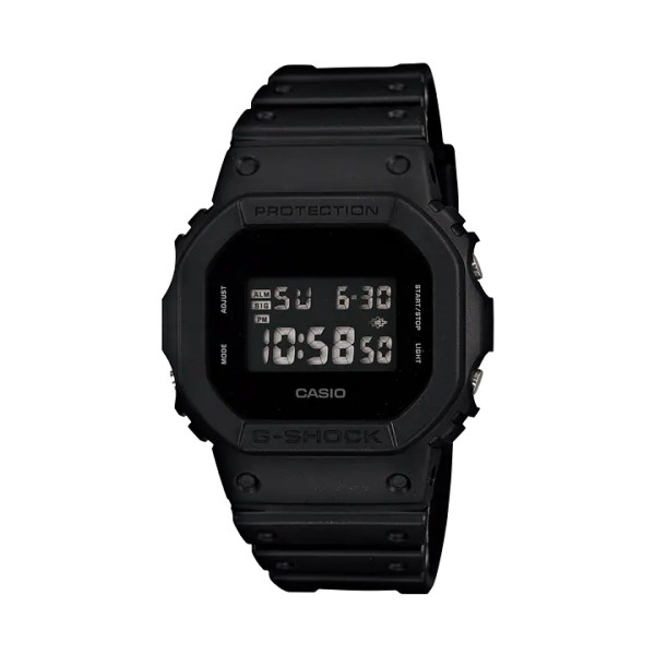 【CASIO G-SHOCK】經典原創5600時尚潮流方形數位運動腕錶-黑 DW-5600BB-1