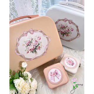 ｛現貨附發票｝ 行李箱 收納箱 法式 蝴蝶結 玫瑰 鄉村風 公主風 生活用品 居家裝飾 歐式 蝴蝶結