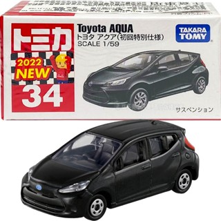 【HAHA小站】TM0034C2 正版 全新 TOMICA 193890 初回 豐田Aqua 多美小汽車 34號 模型車