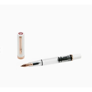 台灣 TWSBI 三文堂《ECO 系列鋼筆》白色 & 玫瑰金｜明進文房具