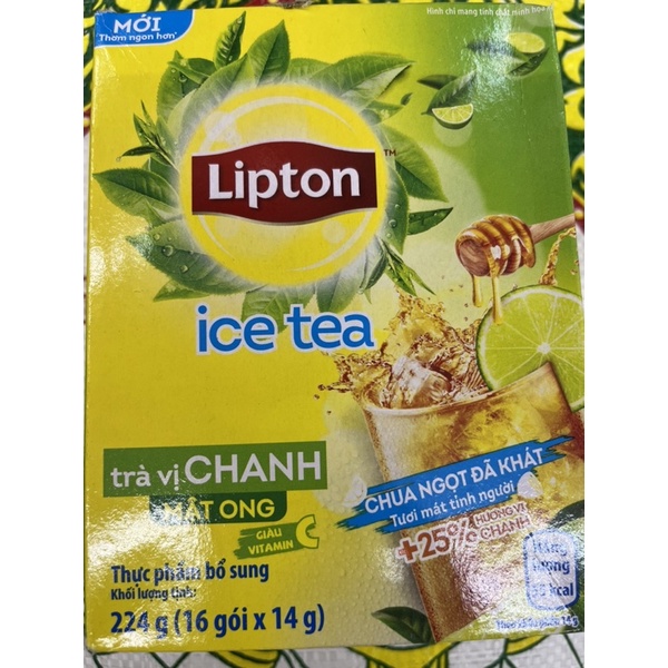 越南Lipton 立頓 即溶檸檬風味紅茶 224g 雀巢檸檬紅茶 14g×16入