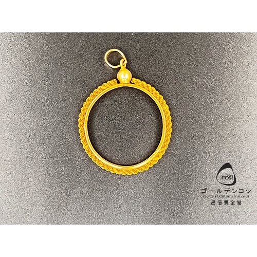 【GoldenCOSI】PD010-PD011  K金 項鍊 飾品 素面 金幣框