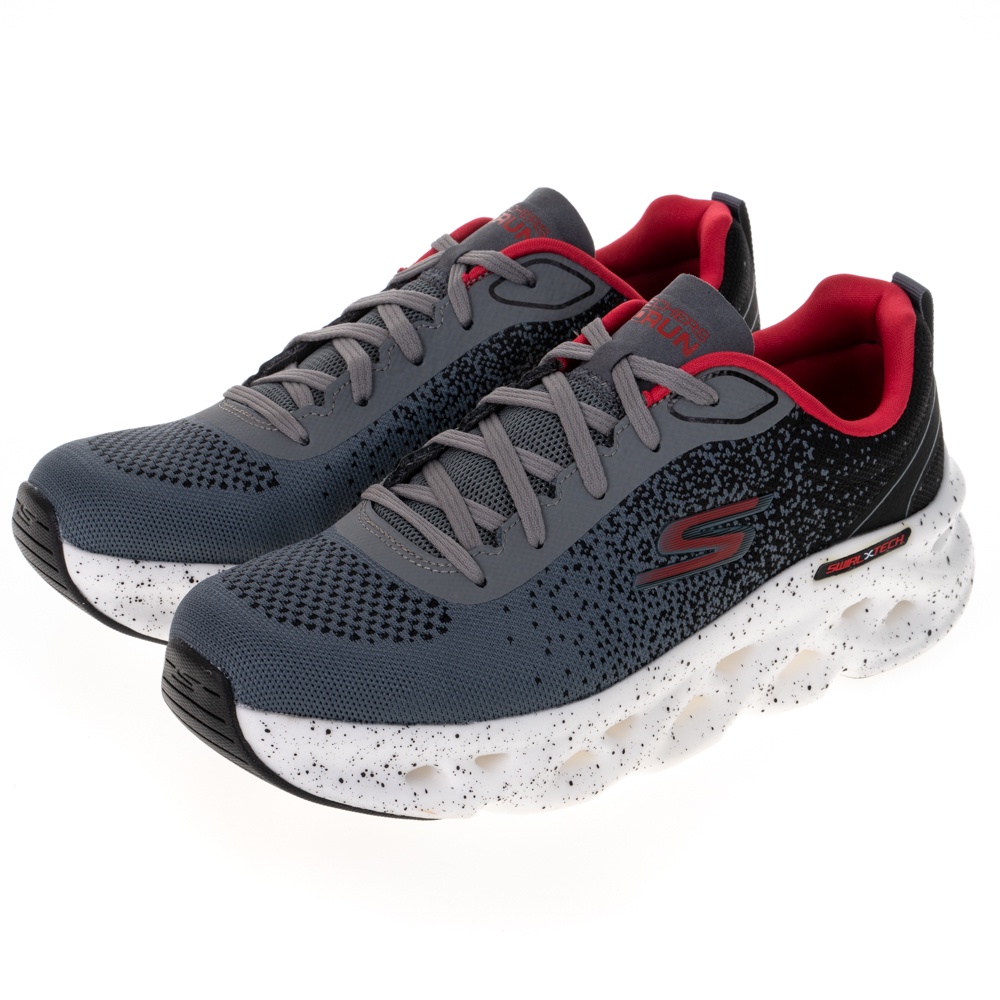 SKECHERS 慢跑鞋 男慢跑系列 GO RUN SWIRL TECH - 220547GYRD