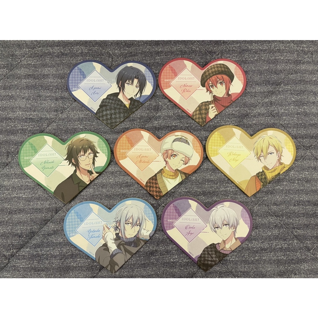 Idolish7 Wonder Light 色紙心形色紙逢坂壯五四葉環二階堂大和和泉三月nagi 一織陸 蝦皮購物