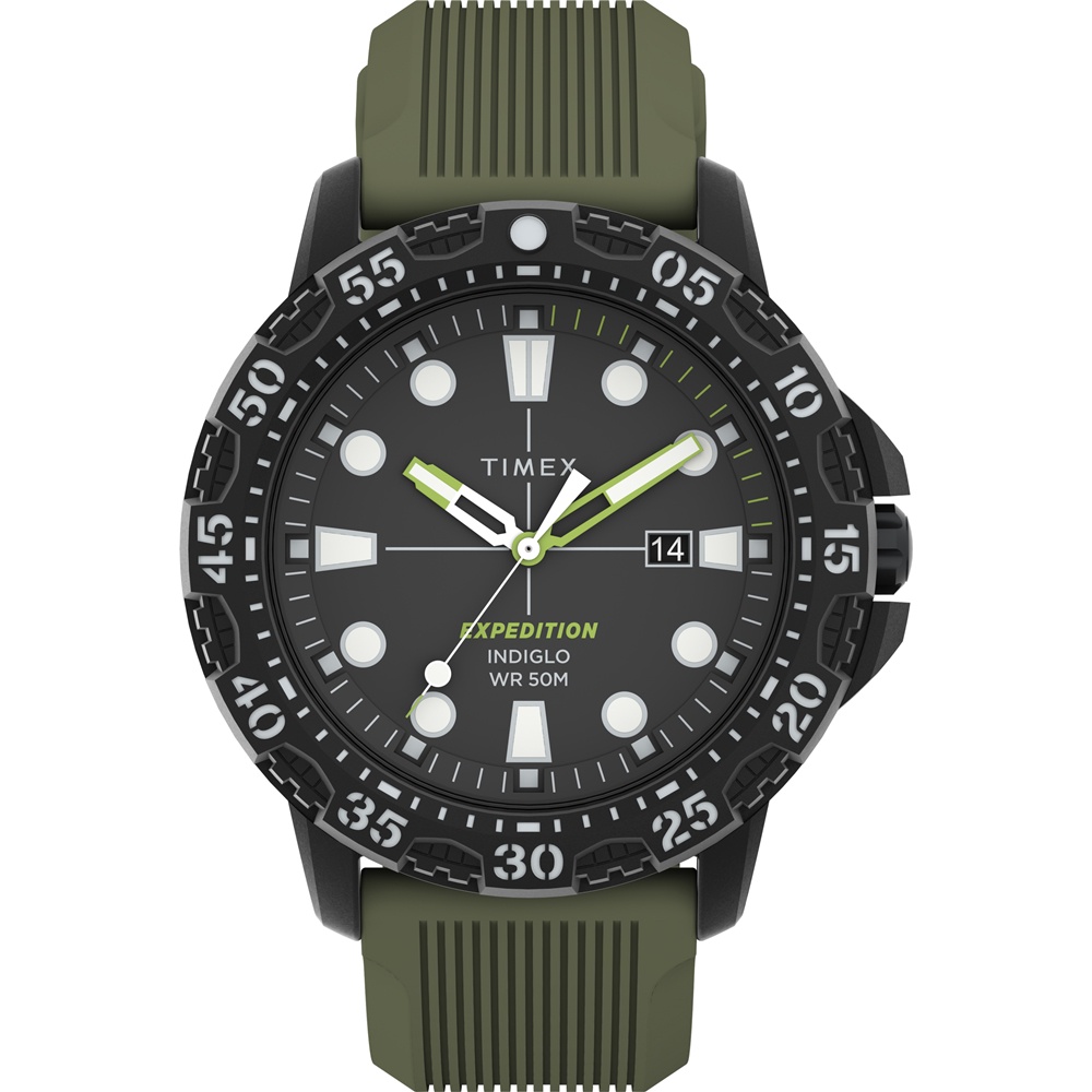 【TIMEX】天美時 遠征系列 Gallatin手錶 (黑 x綠  TXTW4B25400)