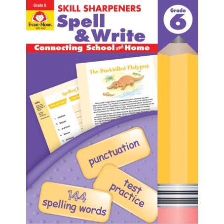 Skill Sharpeners Spell &amp; Write, Grade 6/Christine Hood【禮筑外文書店】