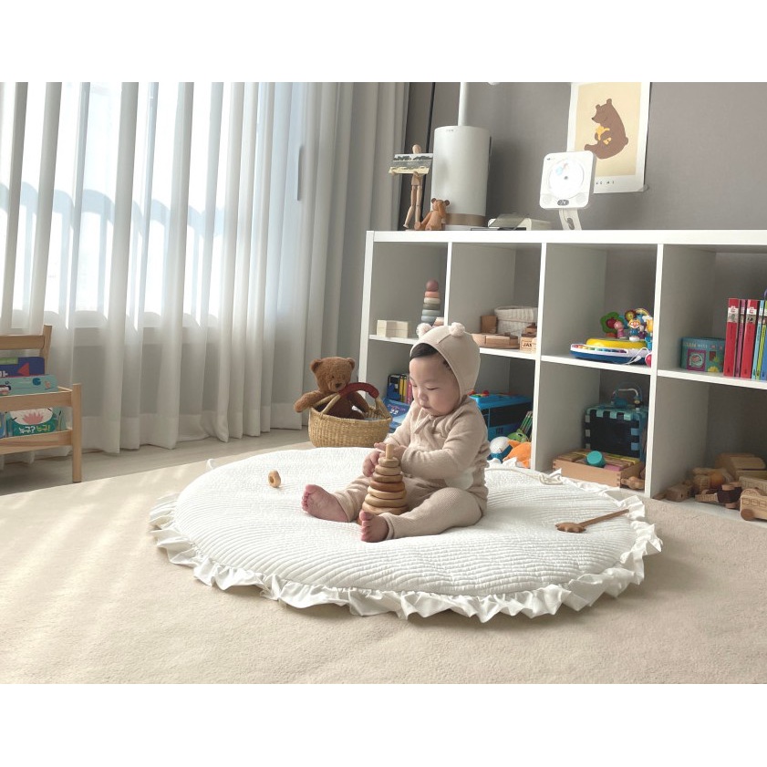 Lolbaby嬰兒圓形地毯兒童房裝飾韓式自助工作室