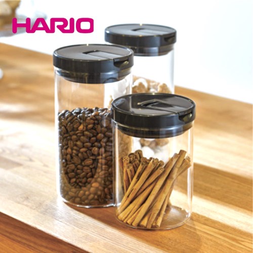(現貨.每日出貨) 咖啡豆保罐 咖啡儲豆罐HARIO MCNJ200 B/W -300 B/W 咖啡保鮮罐 雅威咖啡
