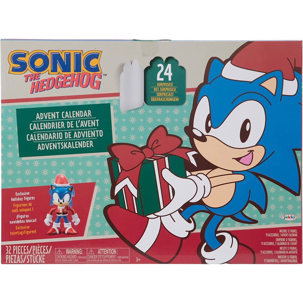 預購🚀空運🚀美國專櫃 Sonic The Hedgehog 音速小子 玩具 兒童 聖誕吊飾 降臨曆 倒數月曆 倒數日曆