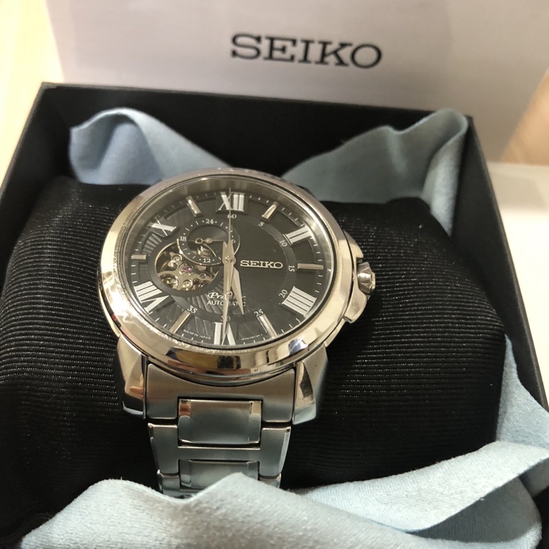 降價 9.5成新 正品 SEIKO 精工 鏤空機械錶 SSA371J1 (4R39-00S0D)