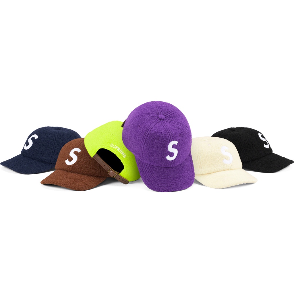 Supreme 2022 F/W 秋冬 Boiled Wool S Logo 6-Panel 六分割帽 羊毛 皮扣 帽子