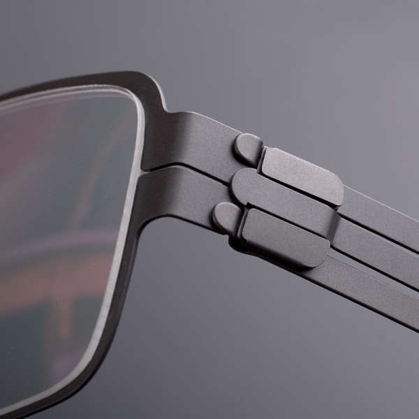 無螺絲眼鏡框德國金屬超輕黑色眼鏡架全框男女近視防藍光配鏡訂製