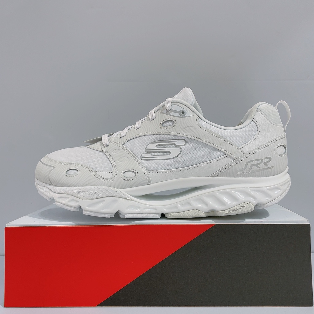 SKECHERS SRR PRO RESISTANCE 男生 白色 彈力 足弓支撐 運動 慢跑鞋 894083WSL