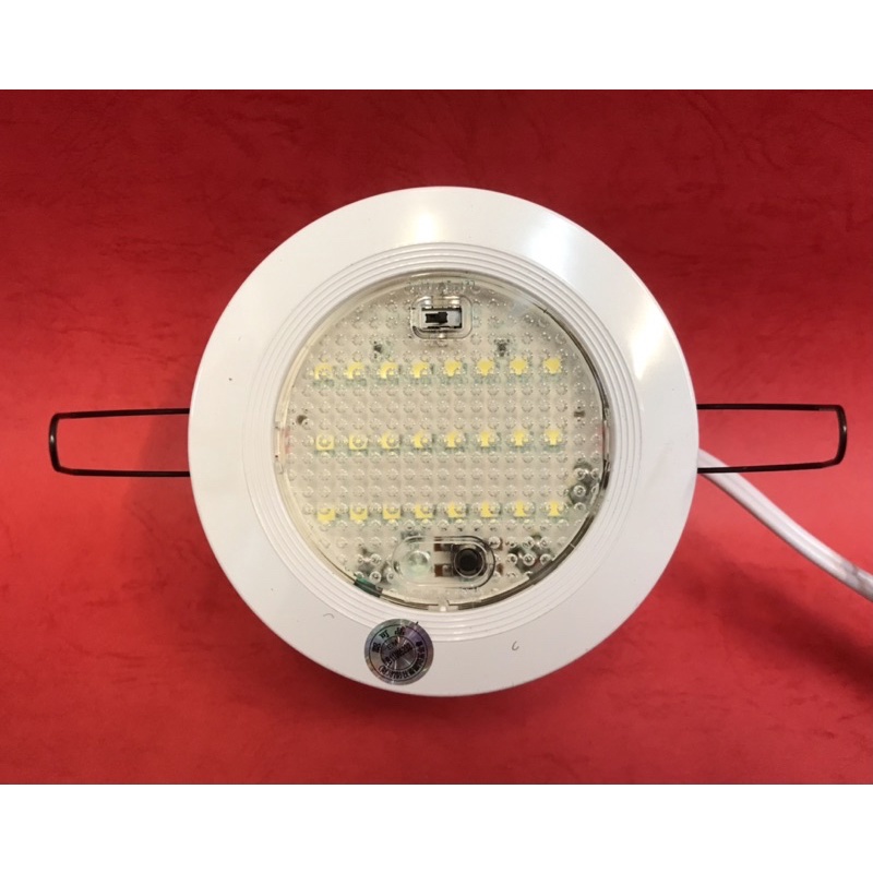 【消防共和國】停電照明燈24顆 崁入式開孔8公分 SH-24S-AS迷你型LED嵌入式緊急照明燈電池 消防認證