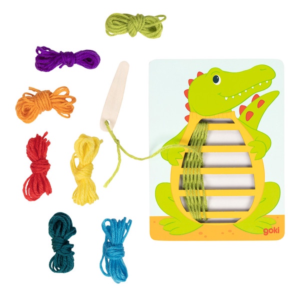 德國 goki 編織穿線板 3Y+ 木製玩具 木製 教具 幼兒園教具 兒童玩具 學習教具
