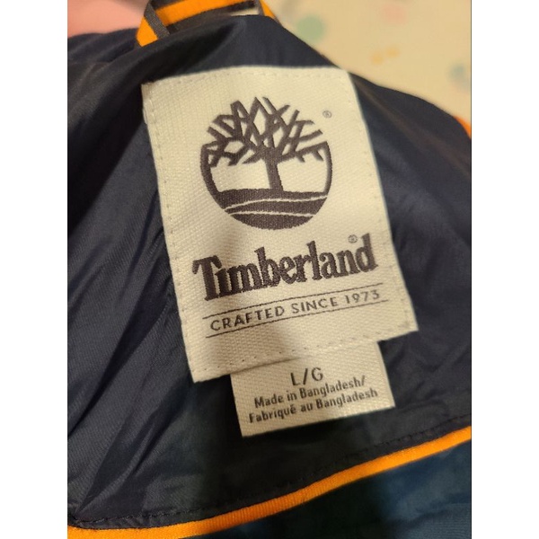 Timberland 男款深寶石藍山系保暖棉立領防水外套