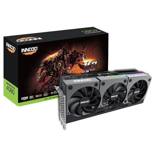 捷特 INNO3D GEFORCE RTX 4080 16GB X3顯示卡 限時優惠買就送電源唷~