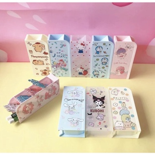 「台灣現貨」kitty四格斜桶 日本卡通 可愛收納 多功能化妝收納 筆筒 桌面收納