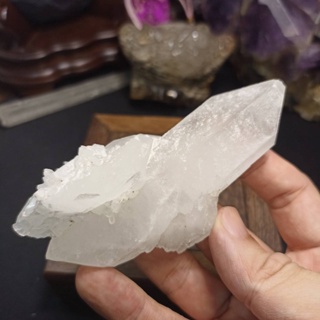 飛水晶-39(177g)乳白水晶簇原礦