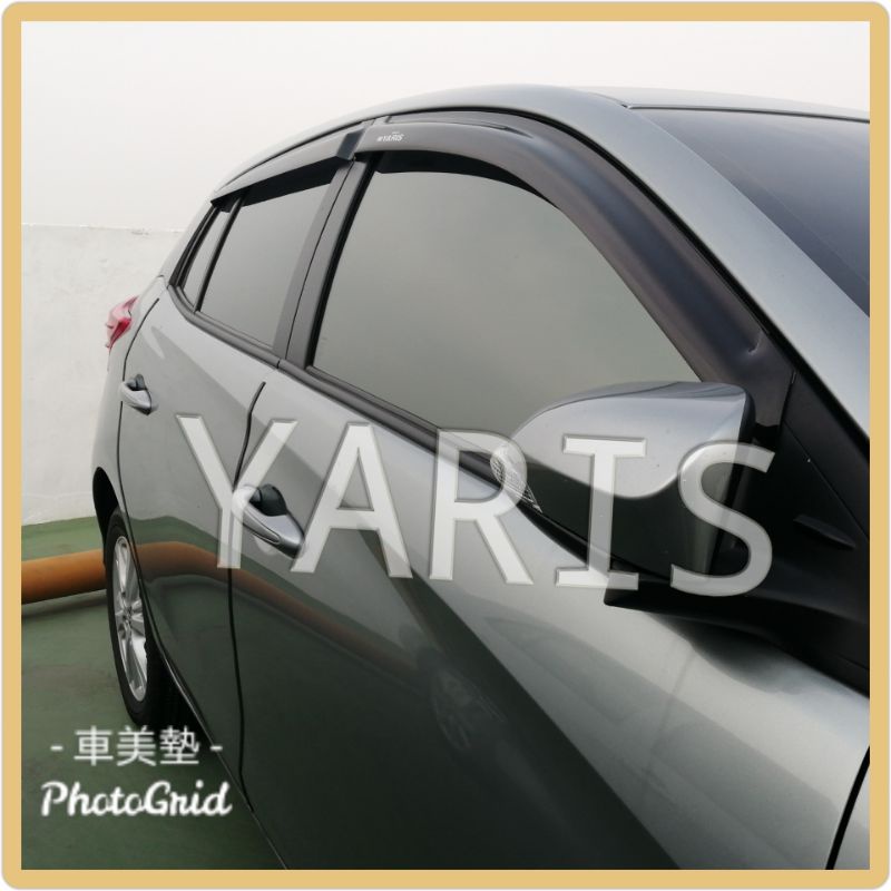 {車美墊}TOYOTA YARIS專用晴雨窗台灣製造小鴨大鴨