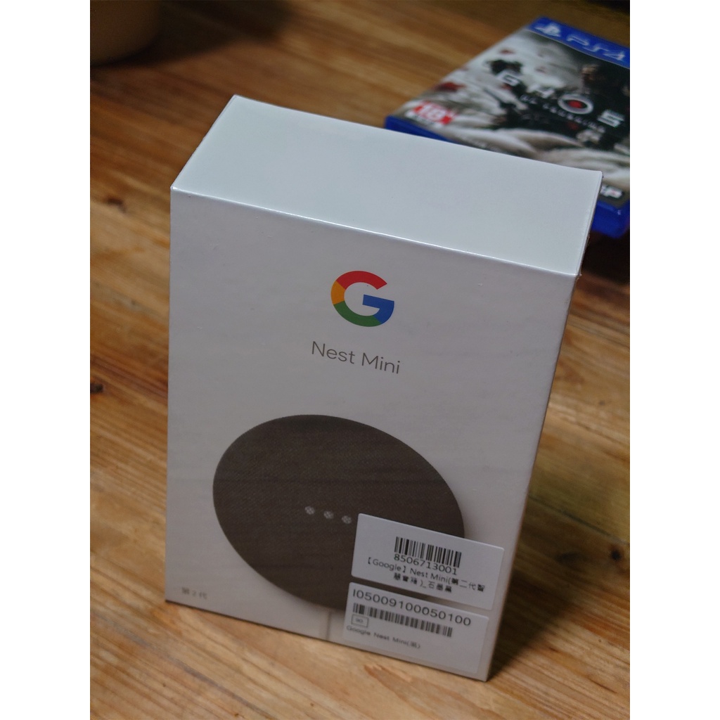 Google Nest mini 第二代深灰藍芽喇叭 / 語音助理 /智慧音箱 Google Home 全新未拆 深灰色