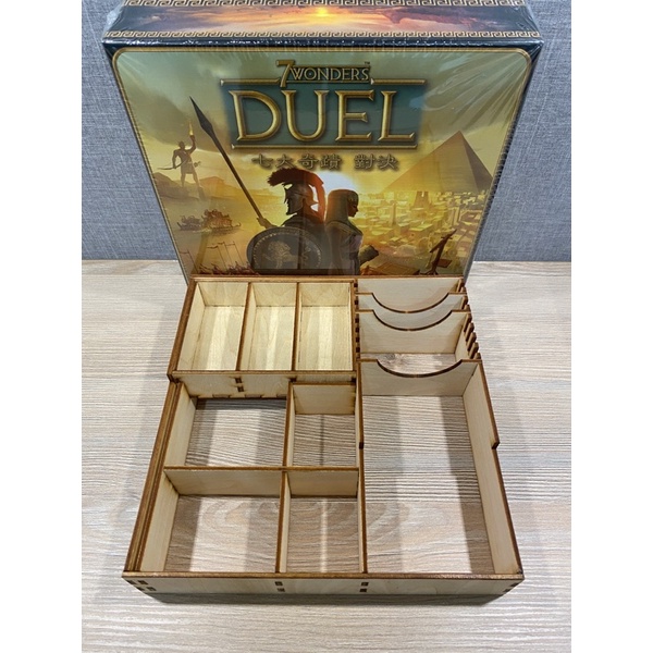 【So桌遊】免組裝 七大奇蹟對決 7 Wonders Duel 桌遊收納盒(僅售木製收納盒，不含遊戲)