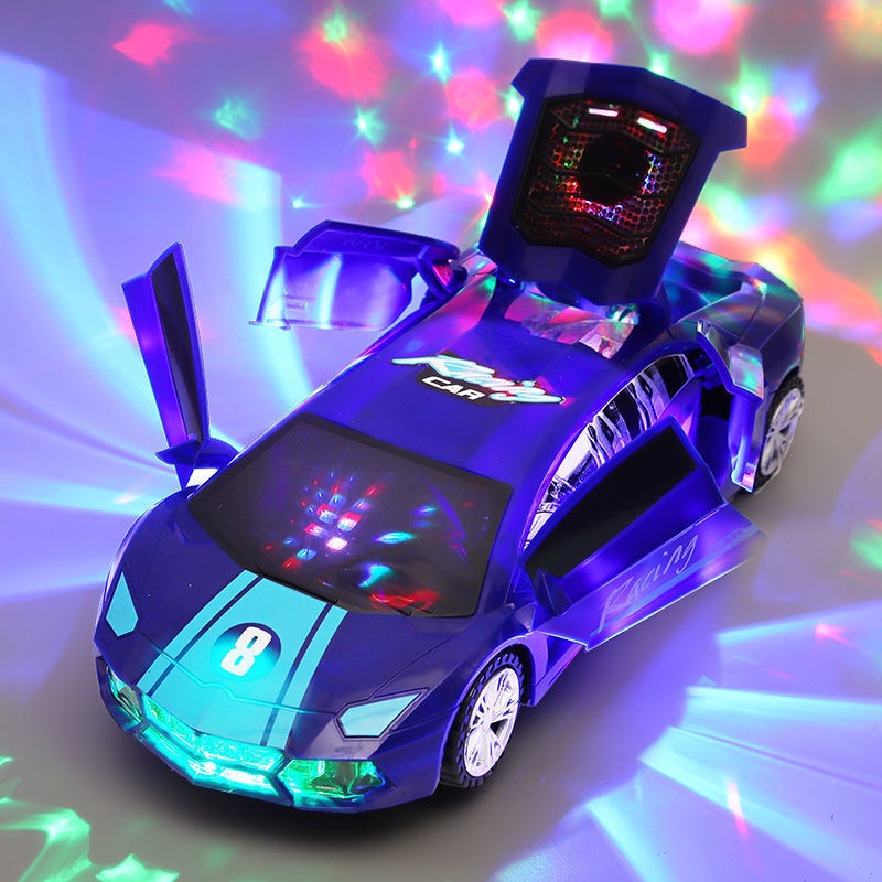 【現貨】旋轉玩具車 旋轉警車 萬向車 變形電動車 跳舞車 變形旋轉萬向警車 萬向發光電動小汽車 聲光360度變形電動車