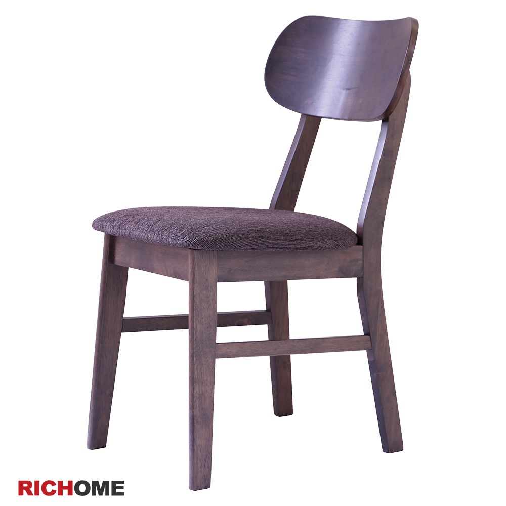 RICHOME  福利品  CH1088  里約日式餐椅-櫻桃木色  餐椅   工作椅   辦公椅   椅子