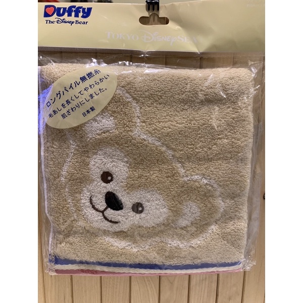 日本東京迪士尼樂園 Daffy Shellie May達菲熊 頭型毛巾 方巾