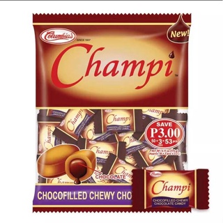 菲律賓 Columbia's 糖果 巧克力 夾心 Champi Chocolate Chew 3.3G*50's