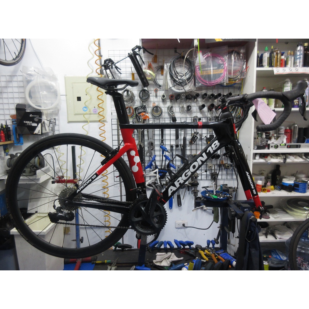 ARGON 18 NITROGEN 公路車 全拆大保養 拆頭碗培林保養 拆BB培林保養 拆輪組花鼓培林保養 拆棘輪座培林