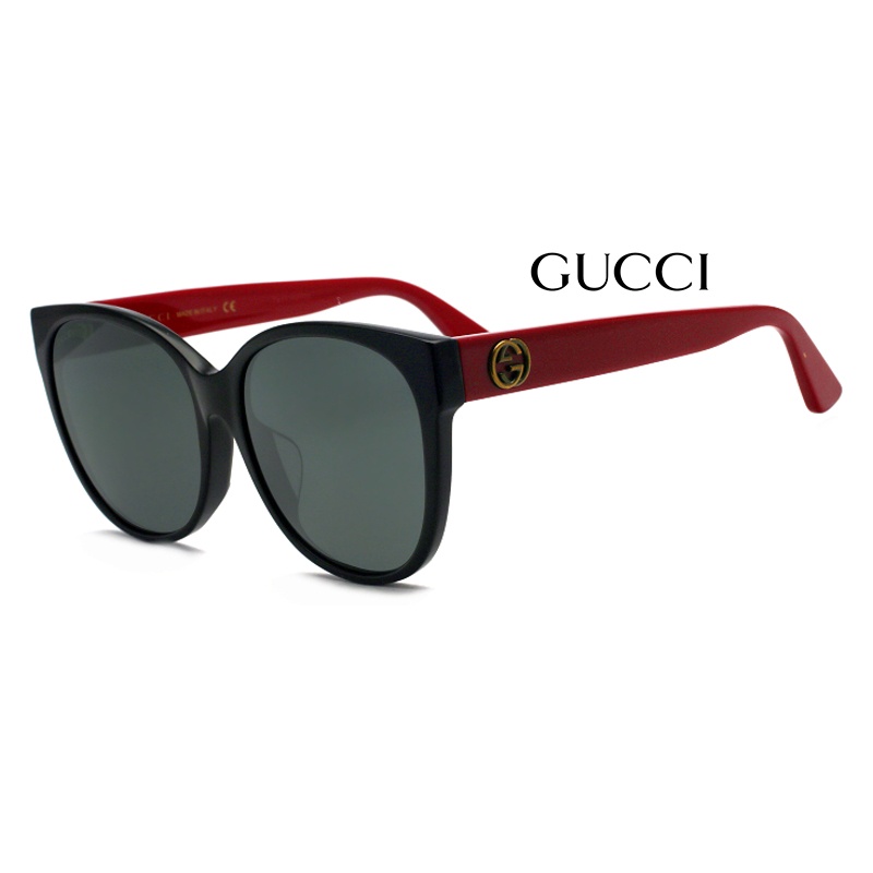 GUCCI GG0097SA 古馳太陽眼鏡｜文青簡約時尚墨鏡 女生品牌太陽眼鏡框【幸子眼鏡】