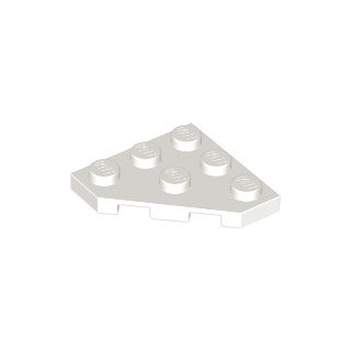 LEGO 樂高 白色 3x3 切角薄板 薄片 Plate Cut corner 2450 245001