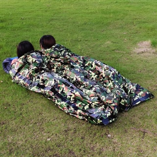 TOOT PET亞光綠色雙人野營睡袋 應急睡袋 戶外旅行睡袋