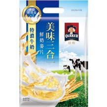 桂格美味三合一麥片特濃牛奶