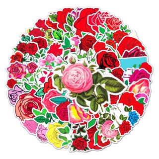 🔥新品🔥美麗 玫瑰花 紅玫瑰 花 防水貼紙 塗鴉貼紙 可貼行李箱、筆電、滑板、安全帽、保溫瓶、機車