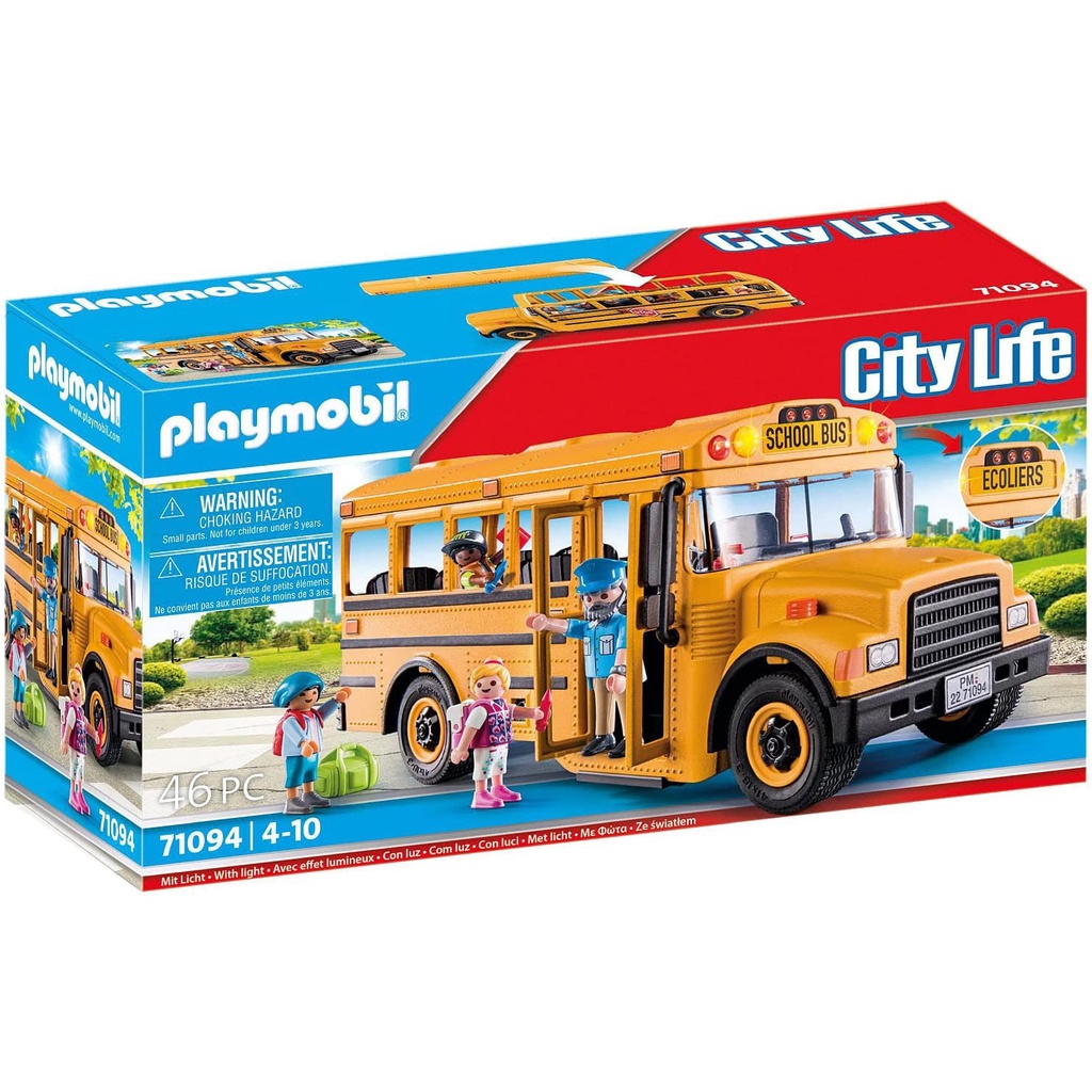 德國Playmobil 摩比 71094／2022年版 / 學校校車 / 巴士