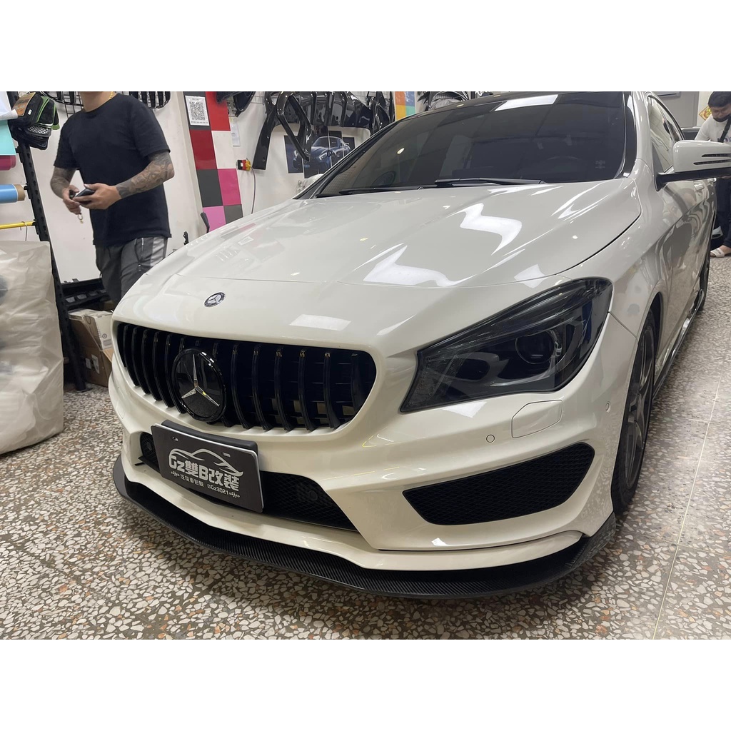 《GZ雙Ｂ改裝》賓士 BENZ BMW 空力套件 W117 CLA Gt黑水箱罩