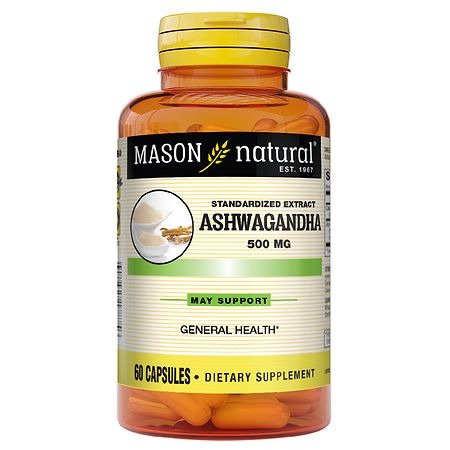 【Mason Natural】南非醉茄Ashwagandha 500 mg印度人蔘 -nsports