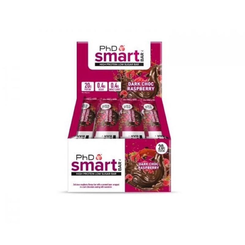 12 Bars - PHD Smart Protein Bar (dark chocolate raspberry)